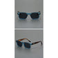 Blue And Brown Trendy Oversized Lightweight Blue Light Blocking Sunglasses for Men - Anti-Fog, Photochromic, and UV Protection