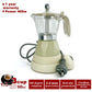 Latest Styles Electric Aluminum Espresso Moka Coffee Maker 3cups Italian Classic - Cream