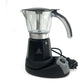 Black Electric Moka Coffee Maker Espresso Machine Italian Classic 6 Cups Auto Power