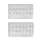 2Pack 70×40 cm Anti‑Slip Grip Shower Mat Quick‑Dry Bath Mat with 100+ Suction Cups