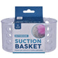 Small Shower Basket Soap Holder Kitchen Organizer with Suction Cups