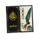 Harry Potter Vintage Feather Dip Pen Writing Set with ink Calligraphy Quill Pen Gifts - NAVY BLUE