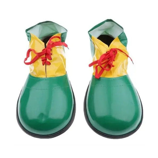 PARTY CLOWN SHOES - GREEN