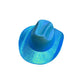 Holographic Cowboy Party Hat (Adult Size) - Rose