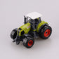 3x DIECAST METAL FARM TRACTORS RED YELLOW GREEN