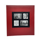 Extra Large 600-Pocket Leather Photo Album - Red