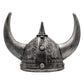Viking Helmet Medieval Viking Horned Hat Warrior Costume Hat Cosplay-Silver Black