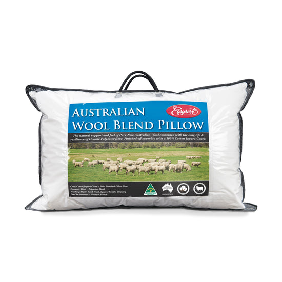 Easy Rest Wool Blend Pillow Australian Pure downs wool fill Cotton cover