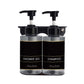 Liquid Soap Dispenser 300ml - Transparent Black