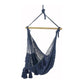 Deluxe Extra Large Mexican Hammock Chair in Outdoor Cotton Colour Blue