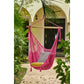 Mayan Legacy Extra Large Outdoor Cotton Mexican Hammock Chair in Mexican Pink Colour