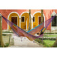 Outdoor undercover cotton Mayan Legacy hammock with hand crocheted tassels King Size Colorina