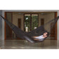 Outdoor undercover cotton Mayan Legacy hammock King size Black
