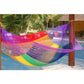 Outdoor undercover cotton Mayan Legacy hammock King size Rainbow