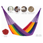 Outdoor undercover cotton Mayan Legacy hammock King size Rainbow