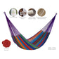 Mayan Legacy Queen Size Outdoor Cotton Mexican Hammock in Colorina Colour