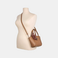 Bagco Noelle Leather Tote-Apricot