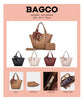 Bagco Noelle Leather Tote-Cream