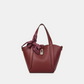Bagco Noelle Leather Tote-Light Grey
