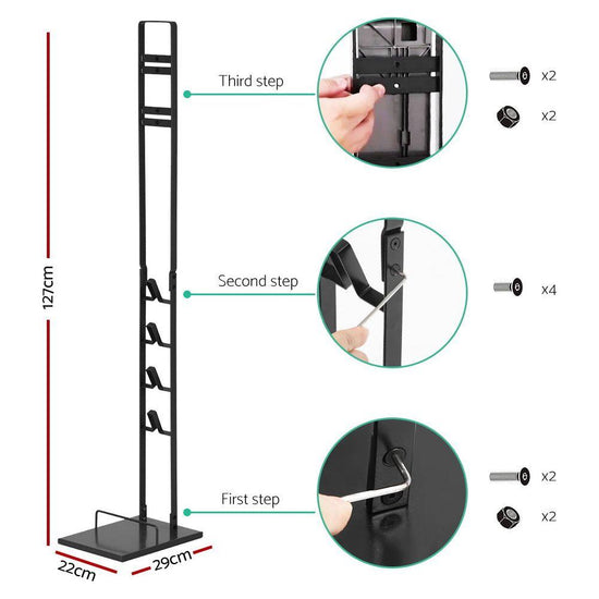 Artiss Freestanding Dyson Vacuum Cleaner Stand for V6 7 8 10 11 Black