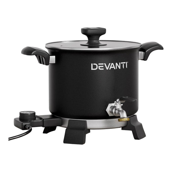 Devanti 5L Wax Melter Candle Making 1200W Melting Pot Furnace Quick Pour Spout Soy Soap