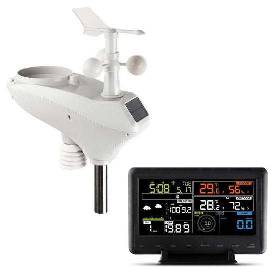 Devanti Wireless WiFi Professional Weather Station Solar Sensor LCD UV Light