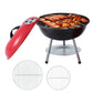 Grillz Charcoal BBQ Grill Portable with Lid for Camping Outdoor