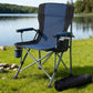 Weisshorn Camping Chair Folding Outdoor Portable Seat Lightweight Beach Picnic Fishing Capacity 120KG Navy Blue