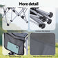 Weisshorn Camping Chair Adjustable Reclining Portable Outdoor Folding Chair Grey