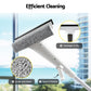 Giantz Window Cleaner Mirror Car, Spray Scrub Squeegee 136cm Extendable Long Handle with Water Tank 3 Microfiber Pads, Glass Scrubber for High Windows Home Car Mirror, White