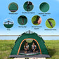 Weisshorn Camping Tent Instant Tent Pop up 2 Person Outdoor Hiking Tents Hiking Green