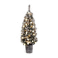 Jingle Jollys Christmas Tree 1.2M Potted Snowy Xmas Tree