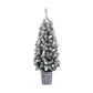 Jingle Jollys Christmas Tree 1.2M Potted Snowy Xmas Tree