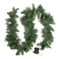 Jingle Jollys 1.8m Christmas Garland with LED lights Party Xmas Decorations