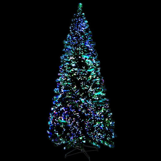 Jingle Jollys 1.8m Christmas Tree Optic Fibre LED Xmas tree 300 Tips