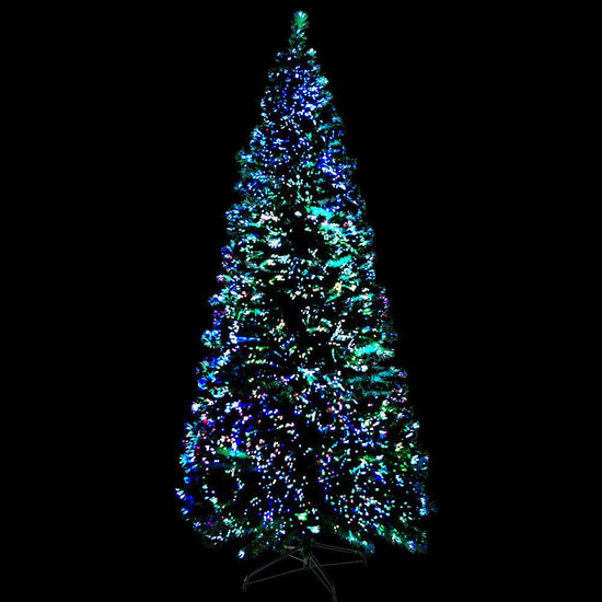 Jingle Jollys 1.8m Christmas Tree Optic Fibre LED Xmas tree Warm White