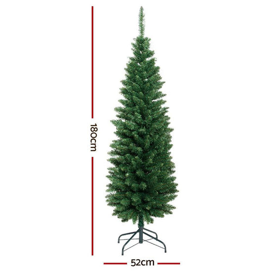 Jingle Jollys Christmas Tree 1.8m Xmas Tree Decorations Green 300 Tips