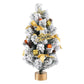 Jingle Jollys Tabletop Christmas Tree 60CM Snowy Xmas Tree Tree Topper Ornaments