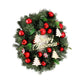 Jingle Jollys Christmas Wreath 40CM Xmas Garland Baubles Ornaments Party Decor