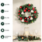 Jingle Jollys Christmas Wreath 40CM Xmas Garland Baubles Ornaments Party Decor