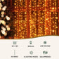 Jingle Jollys 3X3M Christmas Lights Curtain String Light 300 LED Warm White