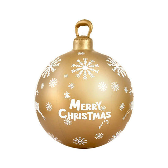 Jingle Jollys Christmas Inflatable Ball Bauble 60cm Outdoor Decoration Gold