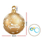 Jingle Jollys Christmas Inflatable Ball Bauble 60cm Outdoor Decoration Gold