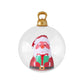 Jingle Jollys Christmas Inflatable Ball 60cm Santa Decoration Giant Bauble Clear