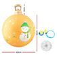 Jingle Jollys Christmas Inflatable Ball Led 60cm Snowman Decoration Bauble Gold