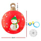 Jingle Jollys Christmas Inflatable Ball Led 60cm Snowman Decoration Bauble Red