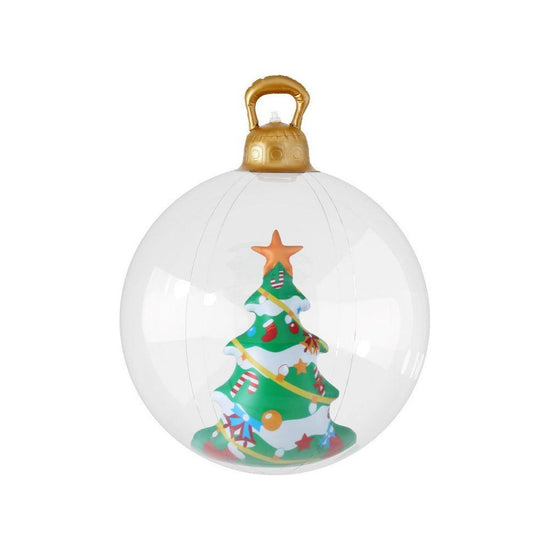 Jingle Jollys Christmas Inflatable Ball 60cm Tree Decoration Giant Bauble Clear