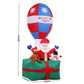 Jingle Jollys Christmas Inflatable Santa in Ballon 2.8M Height LED Decorations Illuminated