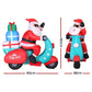 Jingle Jollys Christmas Inflatable Santa Motorbike LED Illuminated Decorations