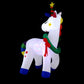 Jingle Jollys Christmas Inflatable Unicorn 1.8M Tall Outdoor Decorations Illuminated